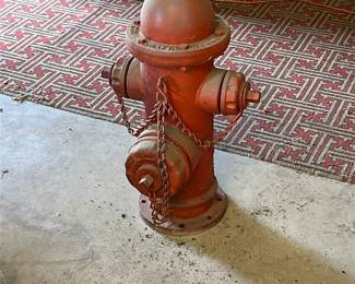 Red Cast Iron Fire Hydrant