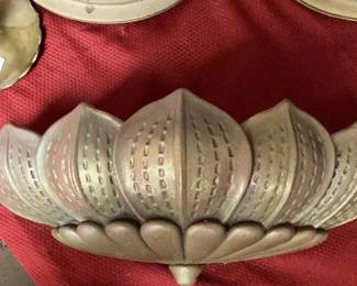 Brass Lotus Wall Sconce