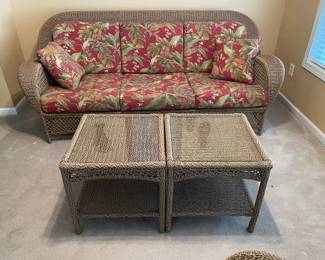 Second angle of patio sofa and two end tables