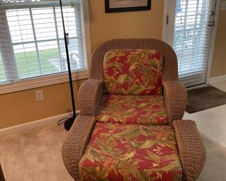 Second angle of patio chair with ottoman 