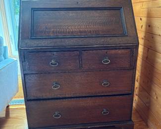 Antique oak secretary desk