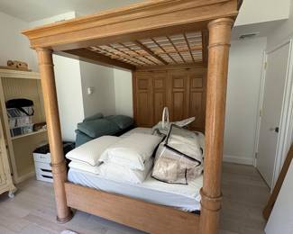 Solid wood king canopy