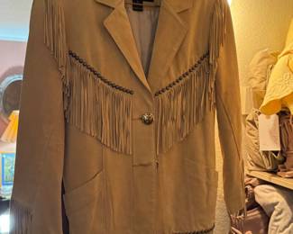 Another great fringe leather coat