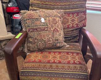 Great Mexican upholstery Antique Chair 