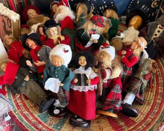 This is a huge basket of carolers and they are beautiful