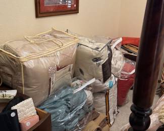 Lots and lots of comforters