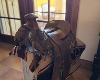 Antique saddle absolutely beautiful