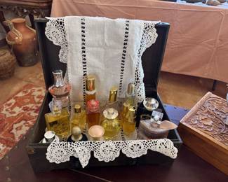 Assorted perfumes a lot of them were almost full
