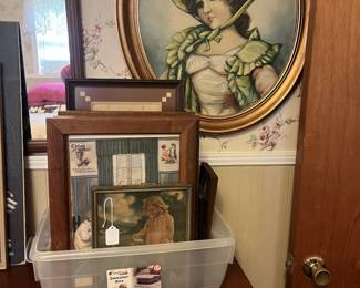 upclose of pictures in tub
