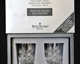 Waterford Crystal Millennium Collection Prosperity Old Fashioned Glasses
