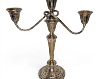 Gorham Weighted Sterling Silver 3Arm Candelabra 1 1,082g Total