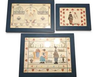 Folk Art Prints by Barbara BourgeauRichards  Love  Friendship