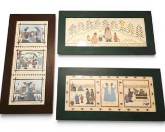 Folk Art Prints by Barbara BourgeauRichards  Friendship  Christmas