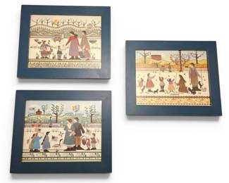 Seasonal Folk Art Prints by Barbara BourgeauRichards
