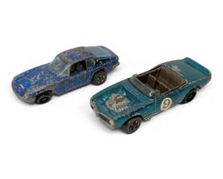 Hot Wheels 1969 Redline Cars  Aqua LightMyFirebird  Blue Maserati Mistral