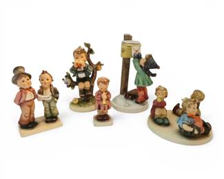 Five Goebel Hummel Figurines w Boxes