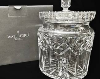 Waterford Crystal Lismore Biscuit Jar w Box