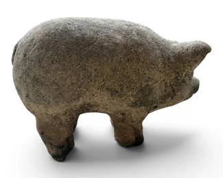 Stone Garden Pig
