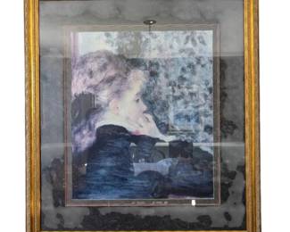 Renoir Pensive Framed Print 36 x 40 