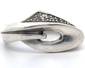 Natural Diamond Intergalactical Sculptural Asymmetrical Ring