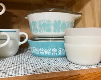 Turquoise Pyrex 