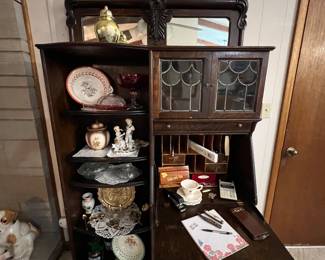Oak side by side secretary 