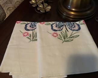 Embroidery pillowcases