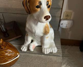 Large ceramic dog 