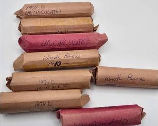 Lot #70 Unsearched Wheat Penny Coin Roll Collection – Lincoln Wheat Cents, Key Date & Vintage Coin Hunting Lot