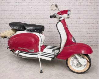 Lot #35 1959 Lambretta Scooter | Vintage Red & White Italian Motor Scooter | Classic Collector Restoration Project