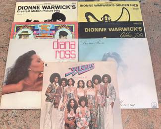 Lot #129 Dionne Warwick, Diana Ross & The Sylvers Vinyl Record Collection – Soul, Motown, R&B & Pop LP Lot