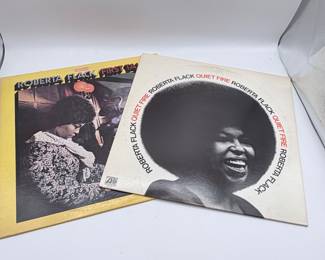 Lot #121 Roberta Flack Vinyl LP Collection – Quiet Fire & Roberta Flack Albums – Soul, R&B & Grammy-Winning Artist