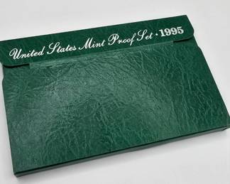 Lot #20 1995 United States Mint Proof Set – Original Government Packaging with Certificate of Authenticity
