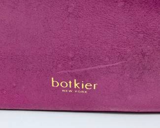 Lot #183 Botkier New York Leather Crossbody Organizer Bag – Magenta Designer Handbag with Stud Accents