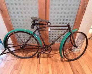 Lot #88 Antique Iver Johnson's Arms & Cycle Works Roadster Bicycle – Early 1900s Original Bicycle – Persons Saddle – Fitchburg,