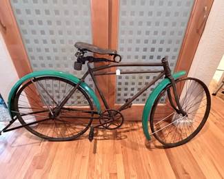 Antique Iver Johnson's Arms & Cycle Works Roadster Bicycle – Early 1900s Original Bicycle – Persons Saddle – Fitchburg,