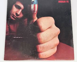 Lot #108 Don McLean "American Pie" Vinyl LP Record Album – Classic Folk Rock 1971 United Artists Release