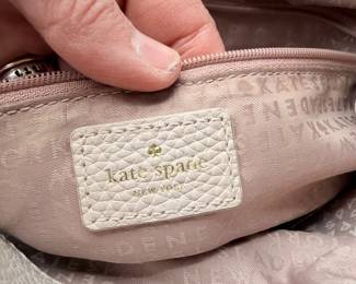 Lot #186 Kate Spade New York Pebbled Leather Hobo Handbag – Blush Pink Designer Shoulder Bag with Tassel Accent
