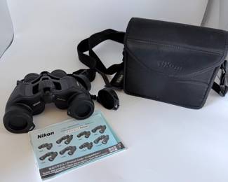 Lot #296 Nikon Action Series Binoculars with Carrying Case, Lens Caps & Manual – Estate Optics Collection