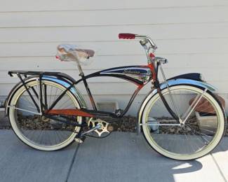 Lot #81 Vintage Schwinn Phantom Balloon Tire Cruiser Bicycle – Original Classic Cruiser – Serial No. L8709 – Excellent Survivor