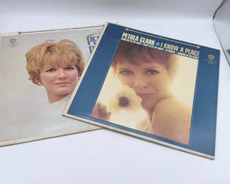 Lot #125 Petula Clark Vinyl Record Collection – I Know a Place & Additional LP – British Invasion Pop Music Lot