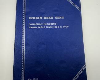 Lot #6 Coin Collecting Album & Folder Collection – Lincoln Cents, Jefferson Nickels, Roosevelt Dimes & U.S. Coin Guide Book