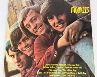Lot #105 Vintage The Monkees Self-Titled Colgems LP Record Album – Original 1966 Monkees Vinyl Record