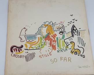 Lot #116 SEO Title: Crosby, Stills, Nash & Young So Far Vinyl LP Record Album – Classic Folk Rock Greatest Hits Collection