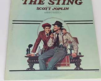 Lot #111 The Sting Original Motion Picture Soundtrack LP – Scott Joplin Ragtime Music by Marvin Hamlisch – Classic 1973 Film Sou