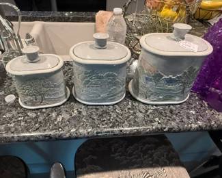 Hand crafted Canisters