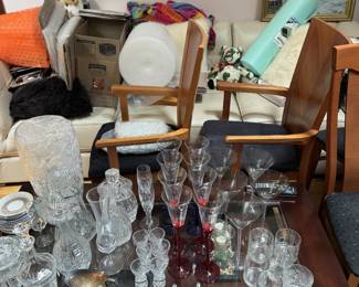Lots of glassware. This is about 1/4 of it. We are still unpacking.