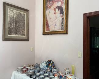 Lamonosov cobalt net China set (more to unpack, huge set)