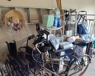 senior care items - wheelchairs, walkers, depends, crutches, etc