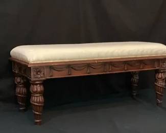 Bombay Creme Ornate Bench